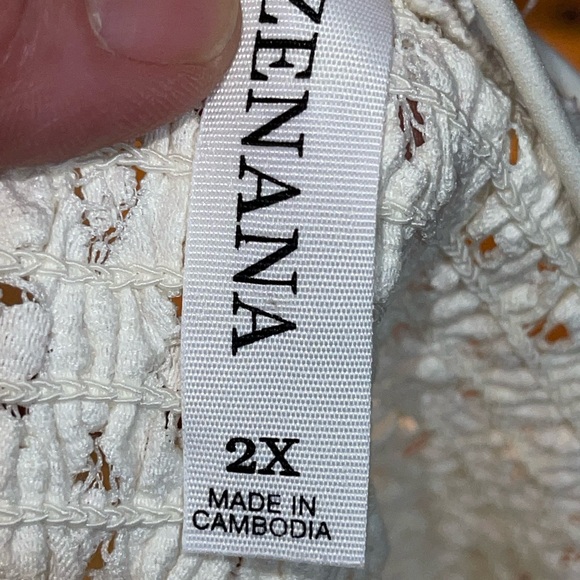 Zenana lace babydoll blouse - Picture 4 of 5